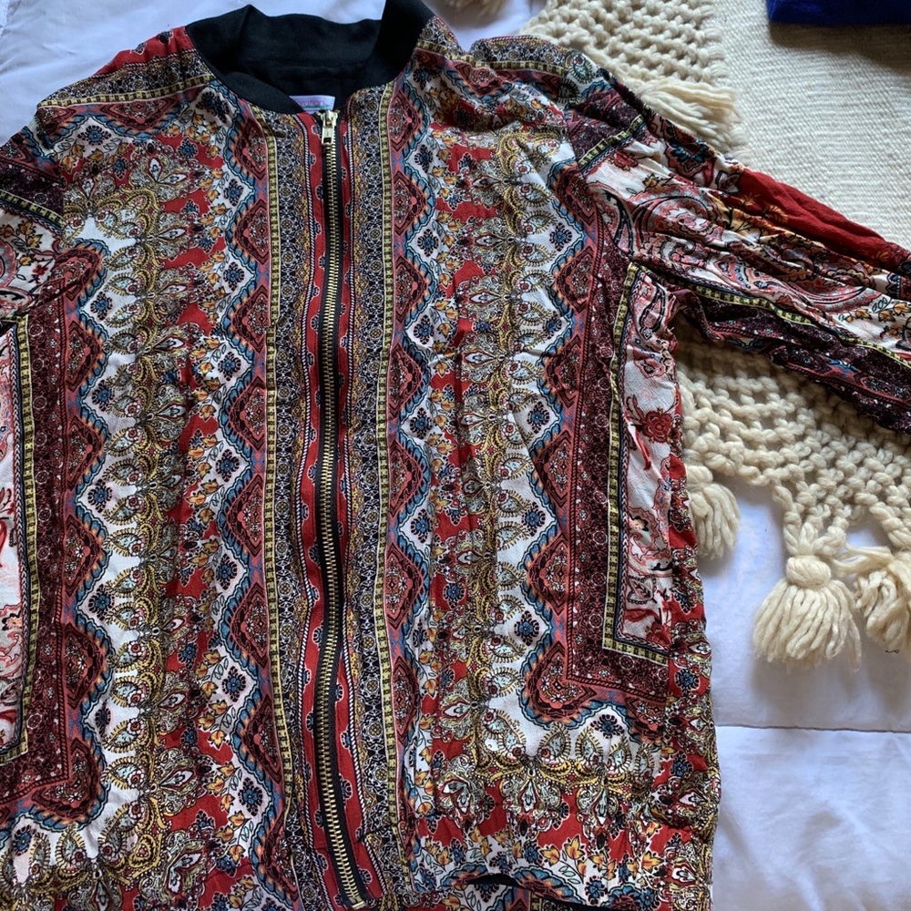 aztec bomber jacket
